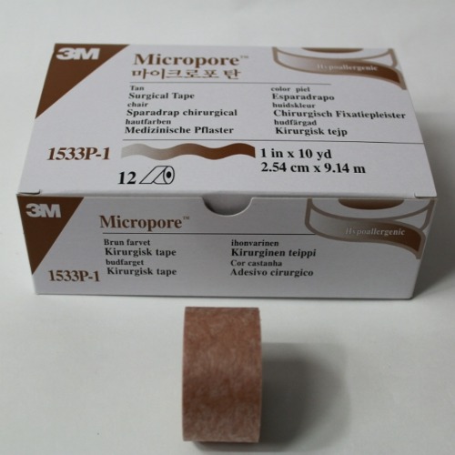 마이크로포탄 MICROPORE SKINTONE 1&quot;X10yd 2.54cm x 9.14m, 1박스