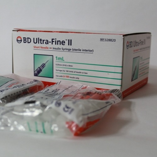 인슐린 시린지 SYRINGE 1CC (B.D)31G(8MM), 1박스(100개입)