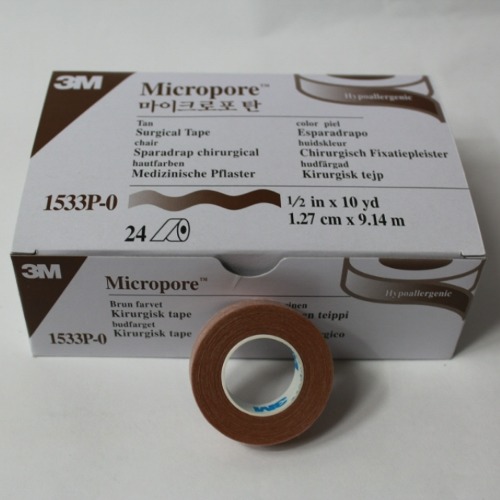 마이크로포탄 MICROPORE SKINTONE 1/2&quot;X10yd 1.27cm x 9.14m, 1박스